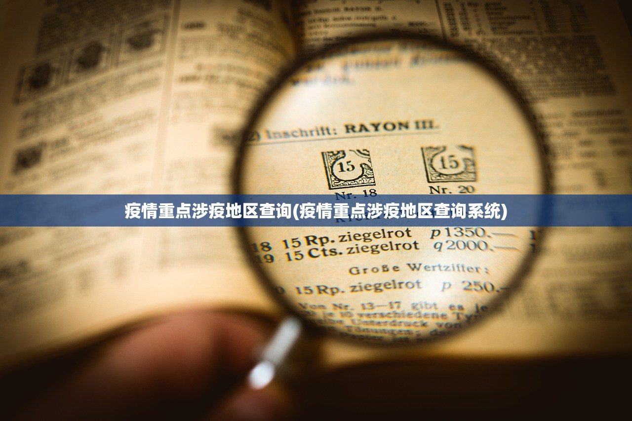 疫情重点涉疫地区查询(疫情重点涉疫地区查询系统)