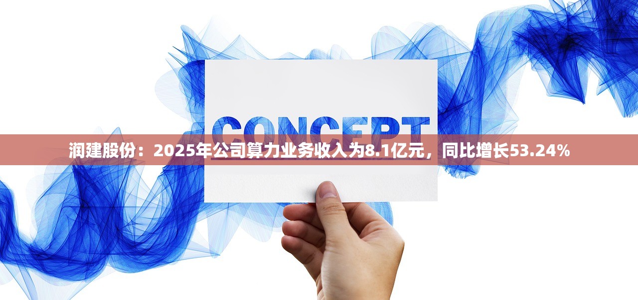 润建股份：2025年公司算力业务收入为8.1亿元	，同比增长53.24%