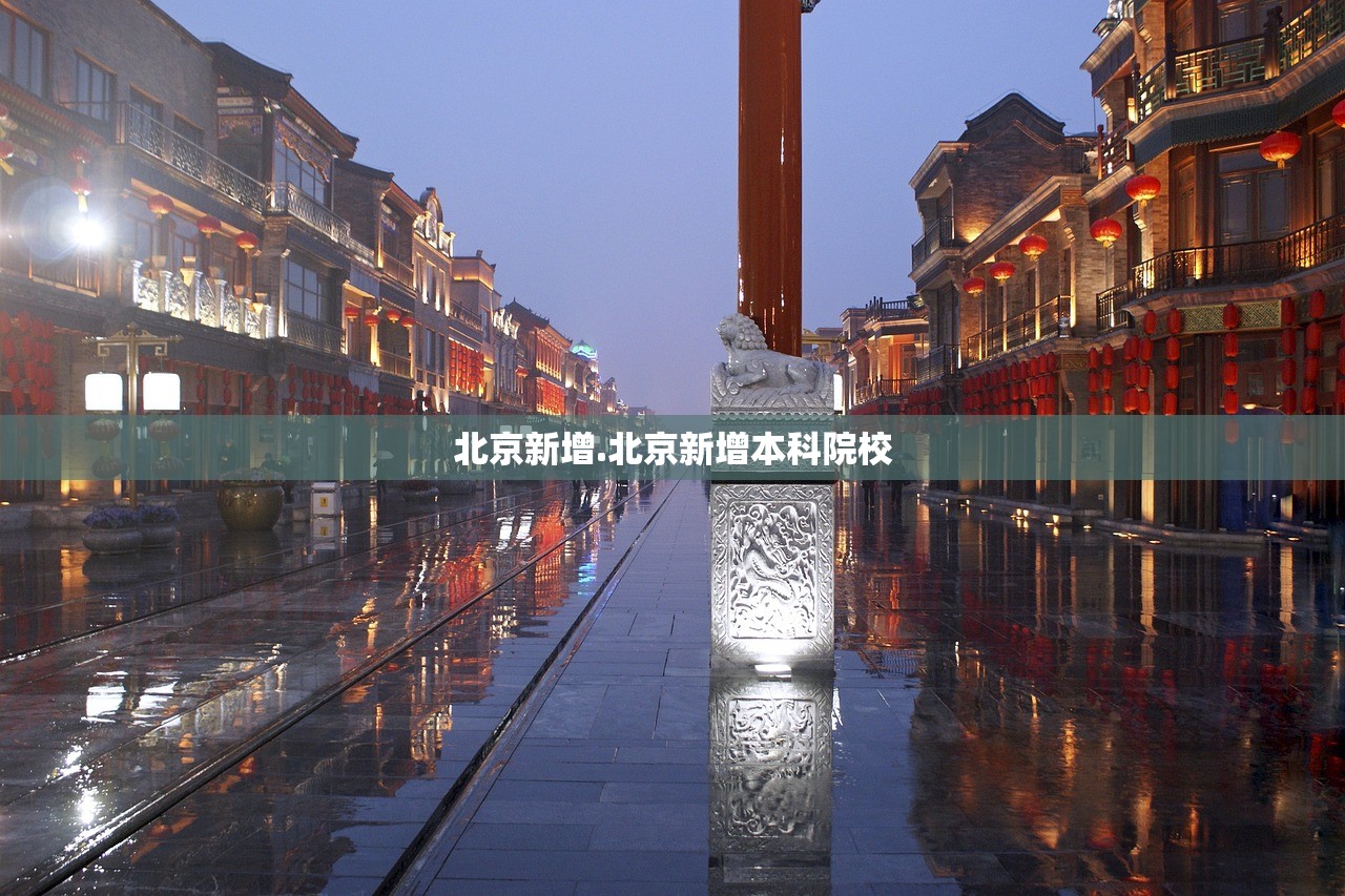 北京新增.北京新增本科院校