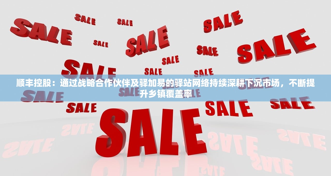 顺丰控股：通过战略合作伙伴及驿加易的驿站网络持续深耕下沉市场，不断提升乡镇覆盖率