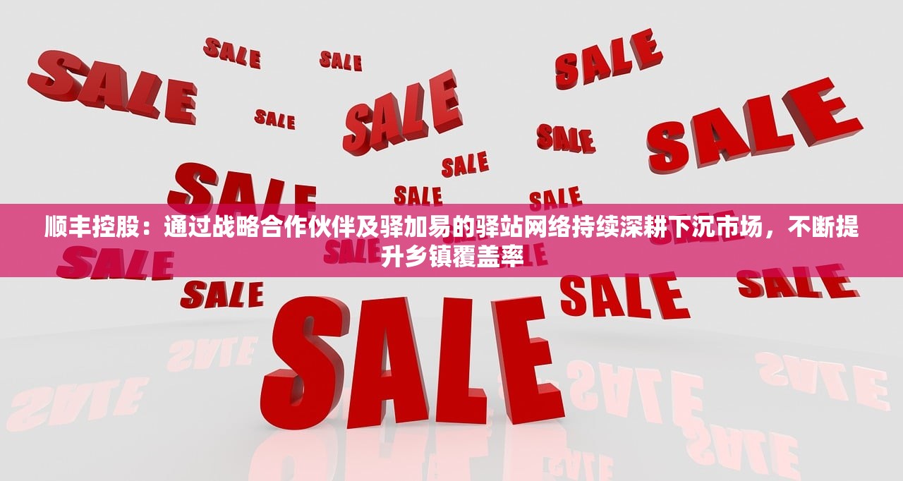 顺丰控股：通过战略合作伙伴及驿加易的驿站网络持续深耕下沉市场，不断提升乡镇覆盖率