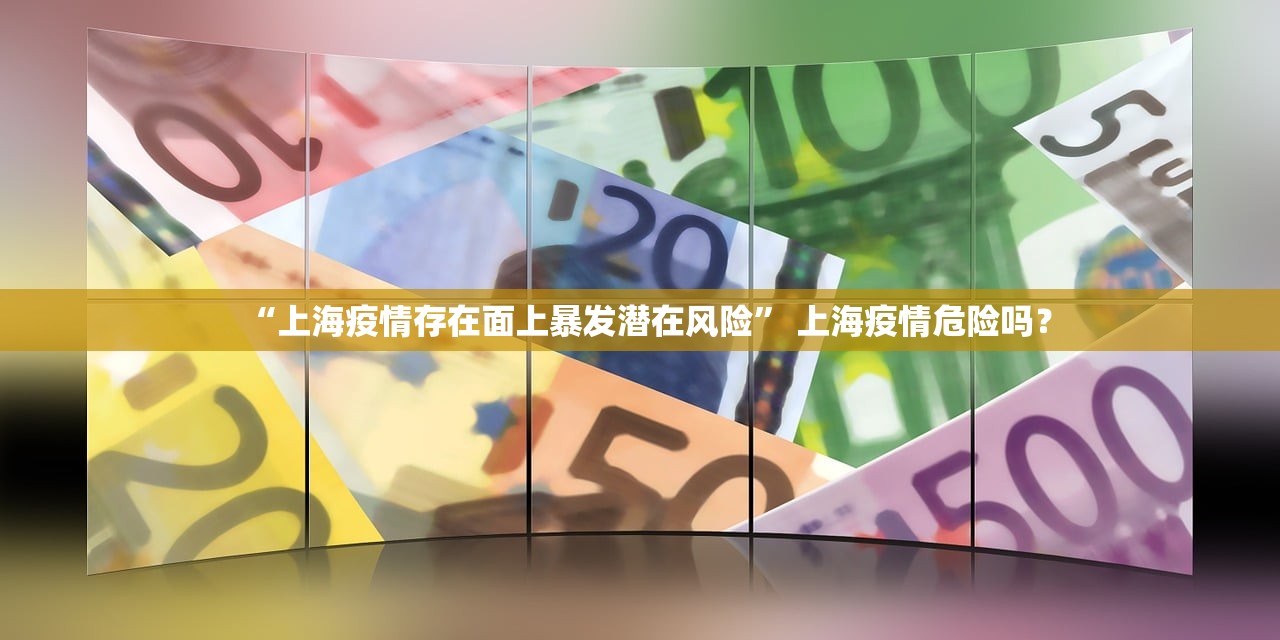 “上海疫情存在面上暴发潜在风险	” 上海疫情危险吗？