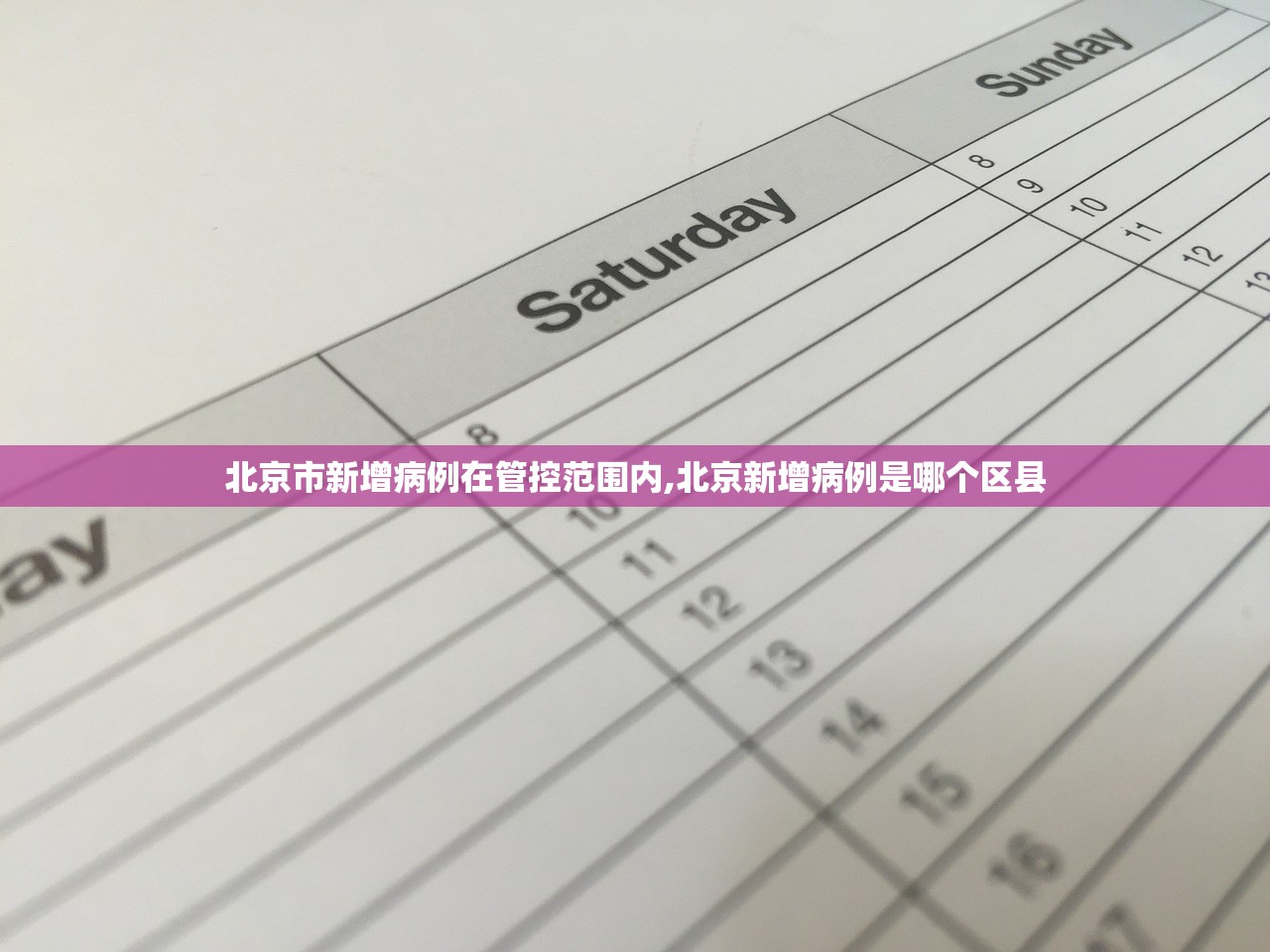 北京市新增病例在管控范围内,北京新增病例是哪个区县