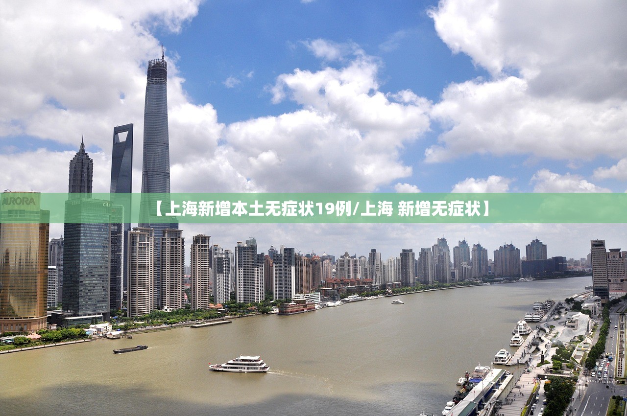 【上海新增本土无症状19例/上海 新增无症状】