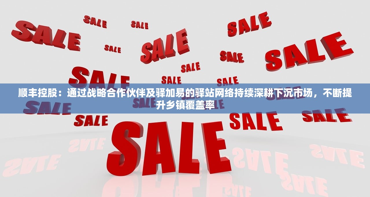 顺丰控股：通过战略合作伙伴及驿加易的驿站网络持续深耕下沉市场，不断提升乡镇覆盖率