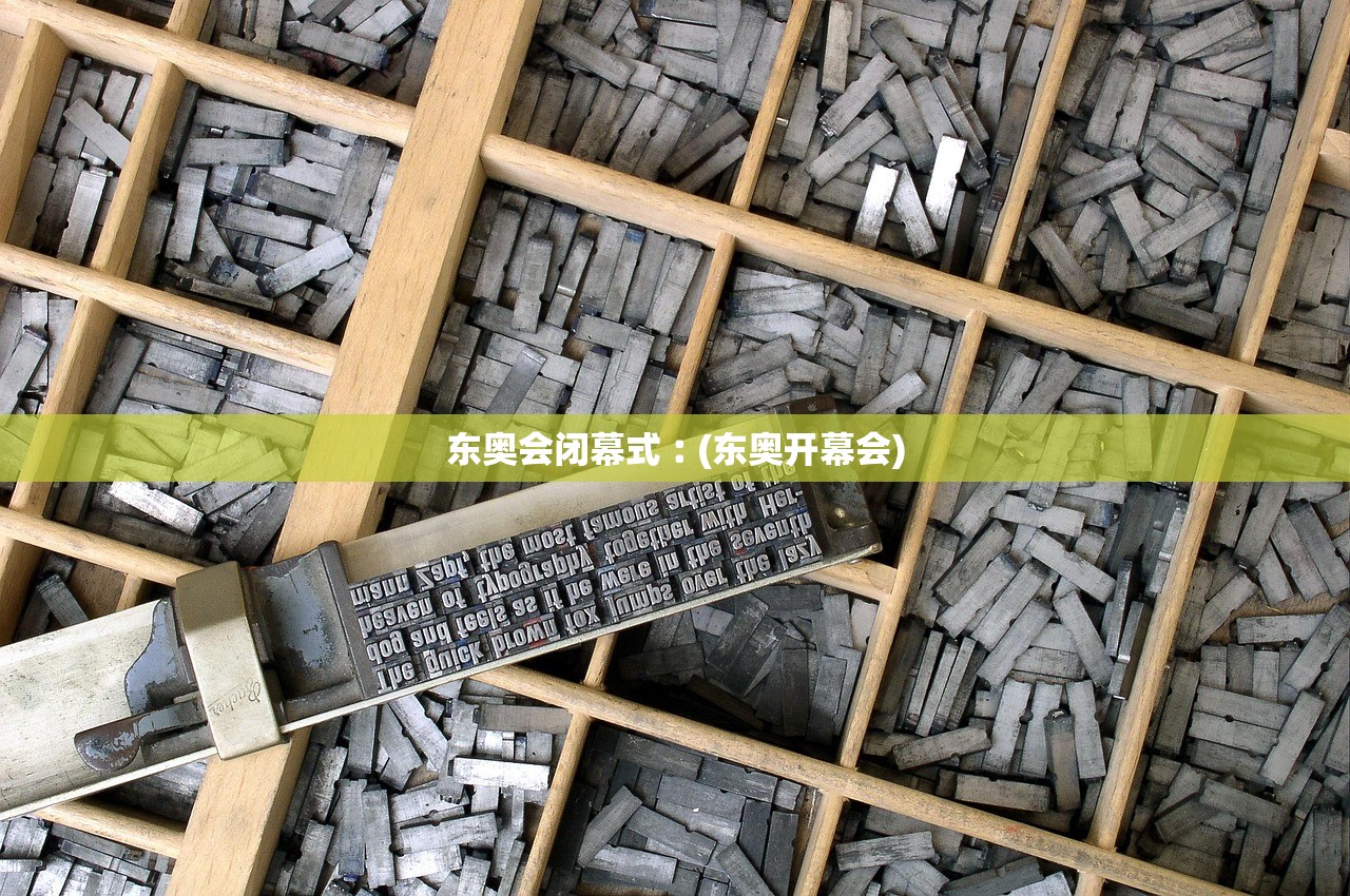 东奥会闭幕式︰(东奥开幕会) 东奥会闭幕式︰(东奥开幕会)