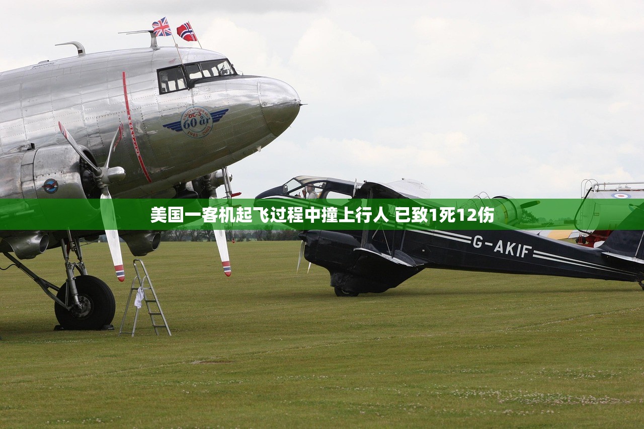 美国一客机起飞过程中撞上行人 已致1死12伤