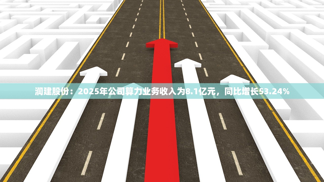 润建股份：2025年公司算力业务收入为8.1亿元	，同比增长53.24%