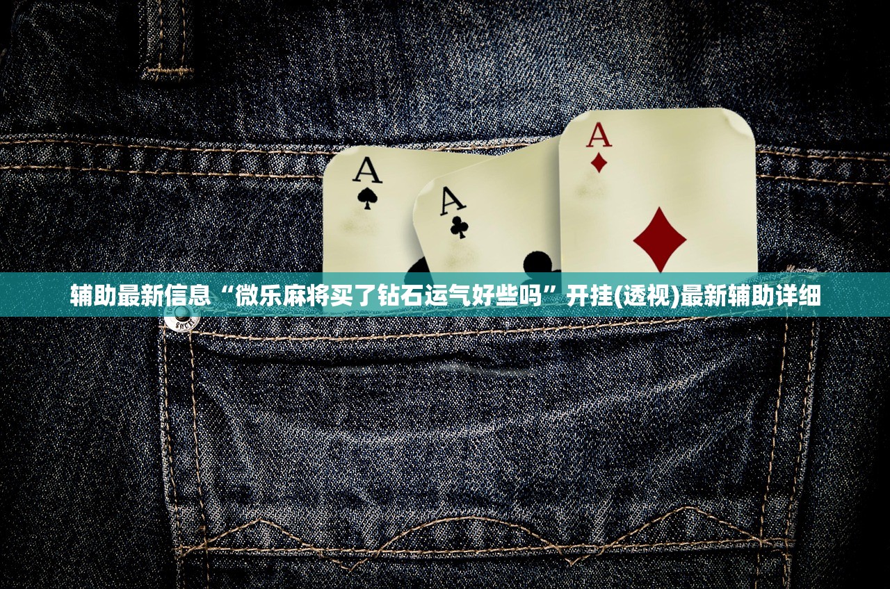 辅助最新信息“微乐麻将买了钻石运气好些吗	”开挂(透视)最新辅助详细