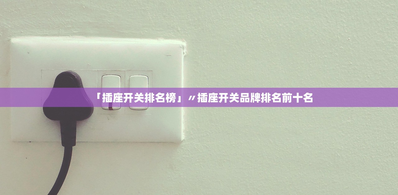 「插座开关排名榜」〃插座开关品牌排名前十名