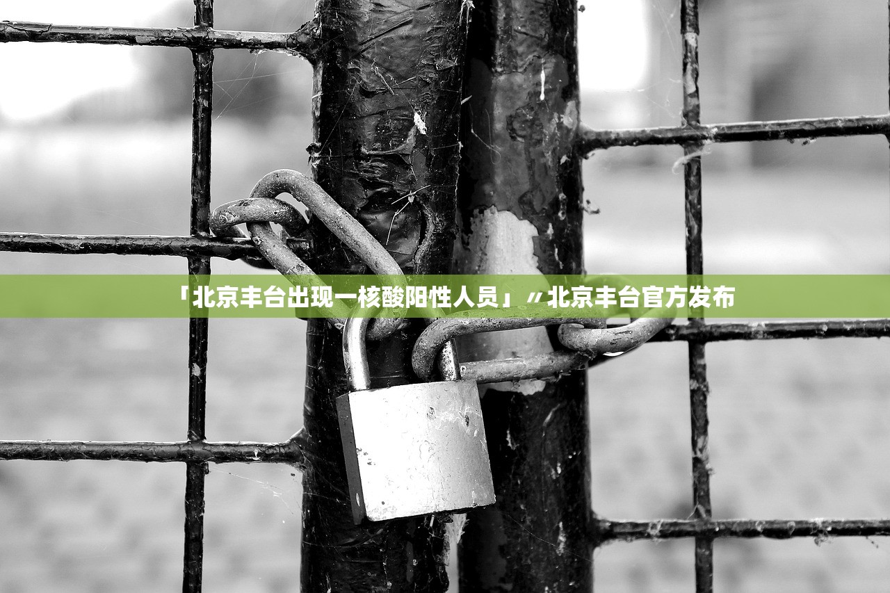 「北京丰台出现一核酸阳性人员」〃北京丰台官方发布 「北京丰台出现一核酸阳性人员」〃北京丰台官方发布
